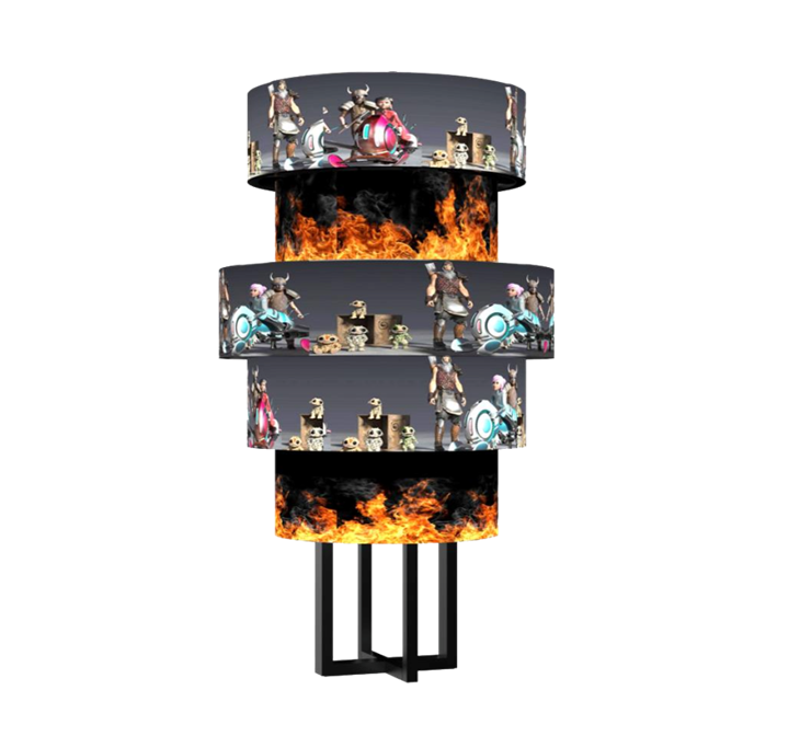 Curved LED display Curved LED display