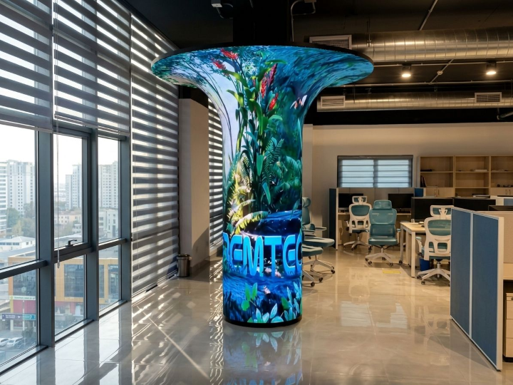 Premteco FL P2.5 Flexible LED screen in Damman Saudi Arabia