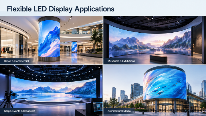 Flexible LED Display Applications
